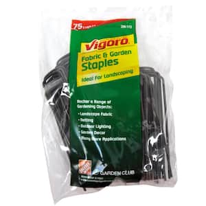 4 in. Weed Barrier Landscape Fabric Garden Staples (75-Pack)