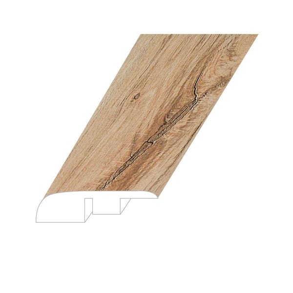 Montserrat Manifesto Collection Sublime Teak 0.59 in. T x 1.38 in. W x 94.49 in. L Vinyl End Cap Molding