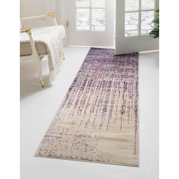 Del Mar Jennifer Purple 2' 7 x 10' 0 Runner Rug