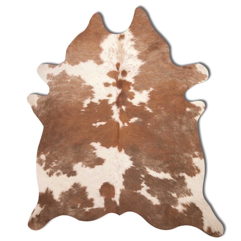 Josephine Brown and White 6 ft. x 7 ft. Specialty Cowhide Area Rug price history on PriceWatchPro