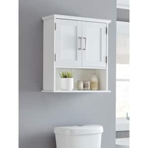 Shaker Style 23 in. W x 8.5 in. D x 26 in. H Bathroom Storage Wall Cabinet in White