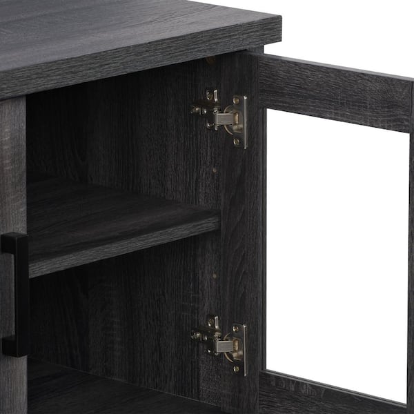 CorLiving CorLiving FS-3580 Fillmore Ravenwood Black TV Stand for TVs Up to 68