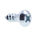#8 x 1/2 in. Zinc Plated Steel Phillips Drive Round Head Wood Screws (50-Pack)