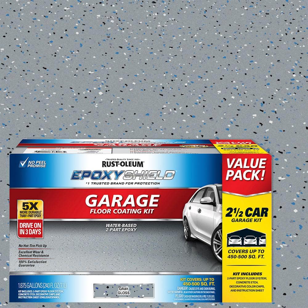 High-Gloss 2.5-Car Garage Floor Kit 