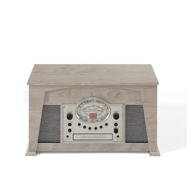 Crosley Medley Entertainment Center in Gray CR7015A-GY - The Home