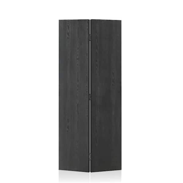 CALHOME 34 in. x 82 in. x 3/4 in. Thickness Hollow Core Black