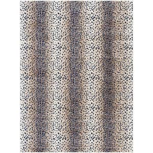 Pablo Navy/Camel 5 ft. 3 in. x 7 ft. 1 in. Area Rug