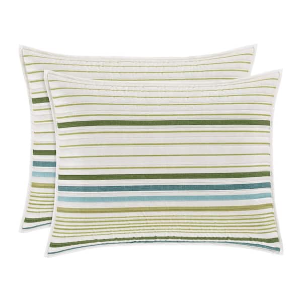 Unbranded Rebecca Surf Teal Cotton Standard Quilted Sham