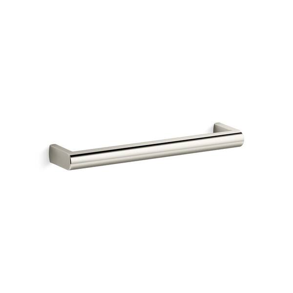 Components 7 in. Modern Cabinet Pull in Vibrant Polished Nickel