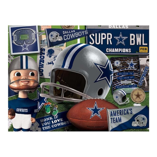 YouTheFan 500 Piece Dallas Cowboys Retro Series Puzzle - Each