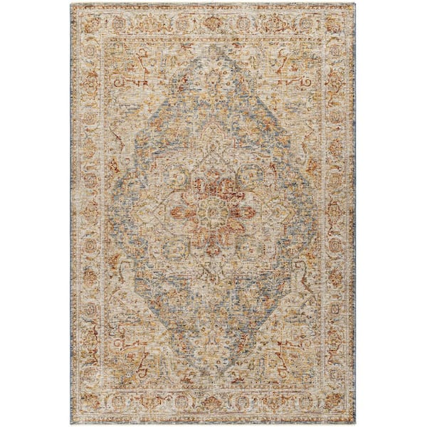 Naila Sage Traditional Medallion 12 ft. x 15 ft. Area Rug