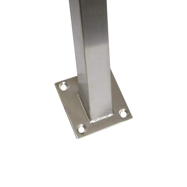 E0032/37/K Angled Knee Wall Square Newel Post - Stainless Stair Parts –  Stainless Stair Parts®