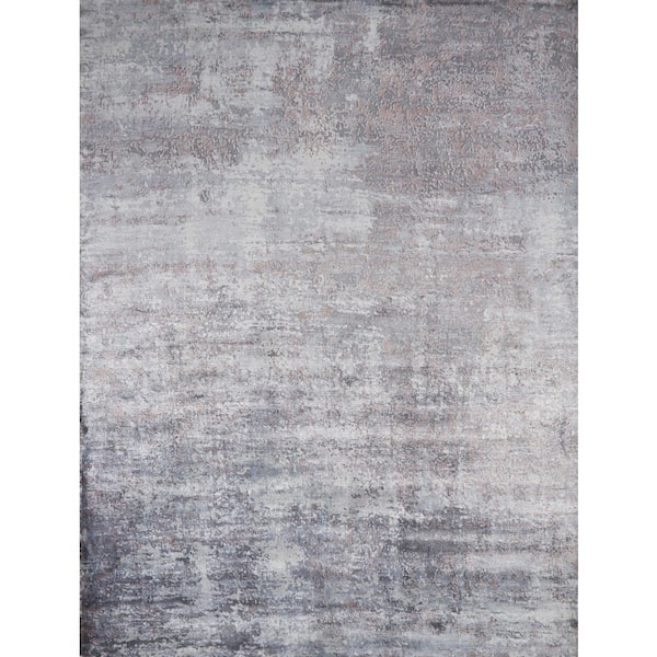MILLERTON HOME Astrid Slate 9 ft. x 12 ft. Gradient Transitional Hand-Loomed Area Rug