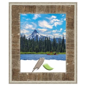 Farmhouse Brown Narrow Wood Picture Frame Opening Size 11 x 14 in.