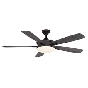 Anselm 54 in. Integrated LED Indoor Oil Rubbed Bronze Ceiling Fan with Light Kit and Remote Control