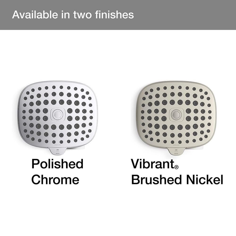 Brushed Nickel Multifunction Shower Head with Filter System