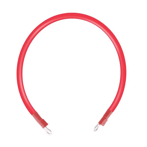 Renogy 2 ft. Fuse Cables 8AWG to Batteries for Off-Grid Applications, Battery Charger Solar Power