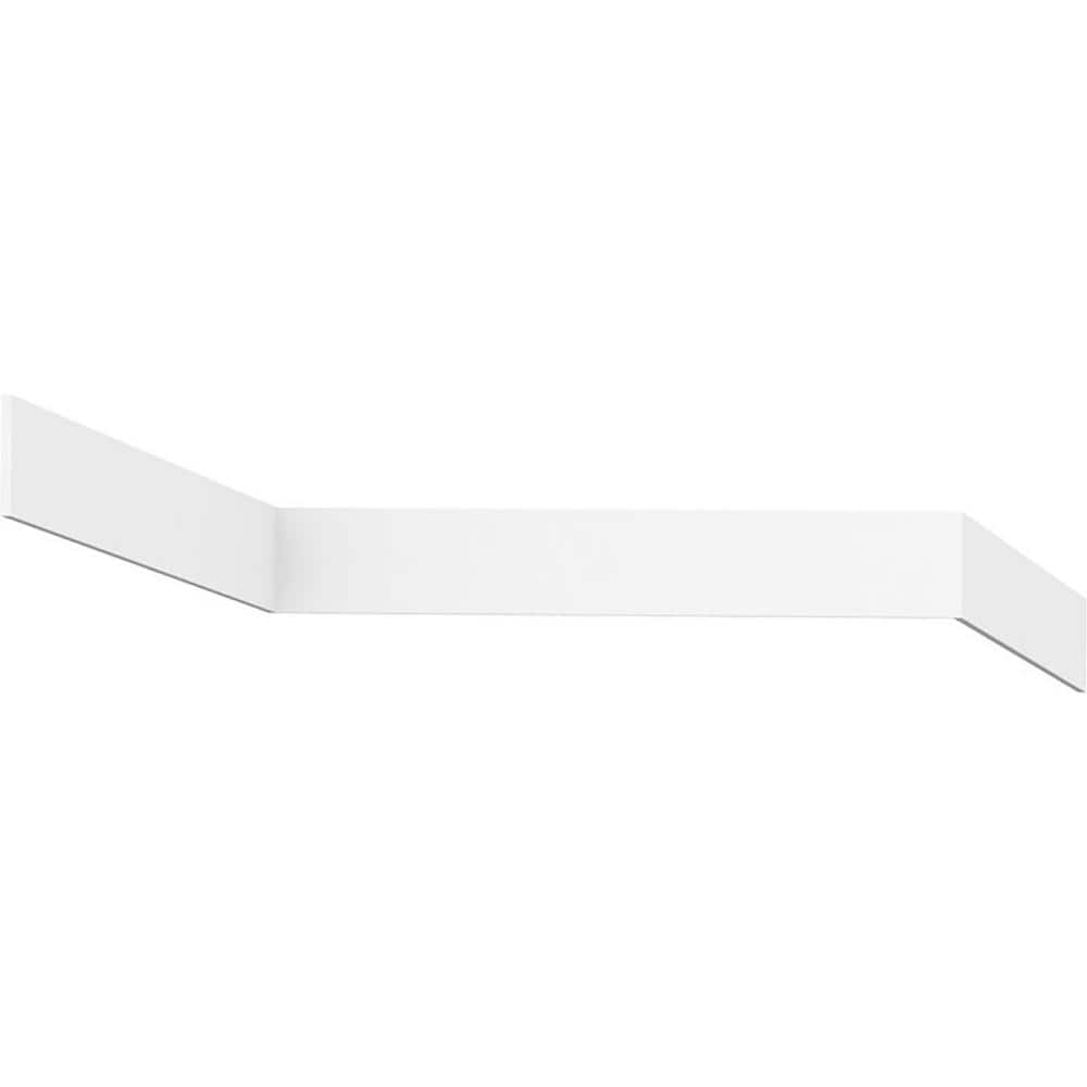 Unfinished White PVC Baseboard Moulding, 96 in.