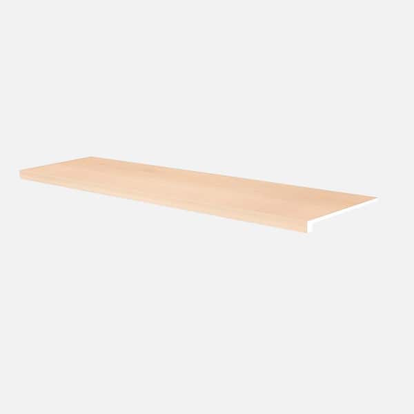 A&A Surfaces Bisque Pointe 5/4 in. T x 12 in. W x 47.25 in. L Luxury Vinyl Stair Tread Molding (2-pieces/case)
