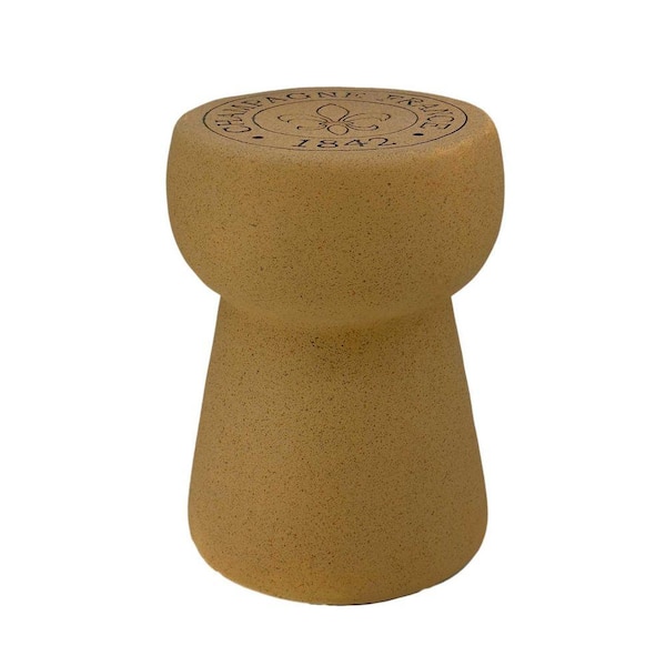 Galt International Champagne Cork Stool Polyresin Side Table