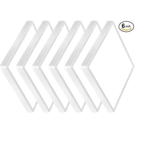 13 in. Light White Platter Selectable LED Flush Mount 2700K/3000K/3500K/4000K/5000K (6-Pack)