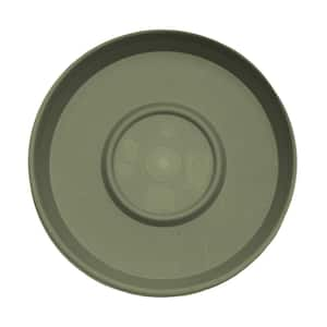 Terra 11.25 in. Living Green Plastic Plant Saucer Tray