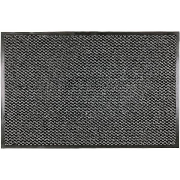PVC Backing 2 ft. W x 3 ft. Grey-Black Garage Flooring