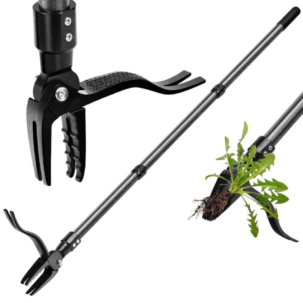 Stand Up Heavy Duty Metal Weed Puller Tool with Long Steel Handle and Four Claw Steel Head for Lawns and Gardens price history on PriceWatchPro