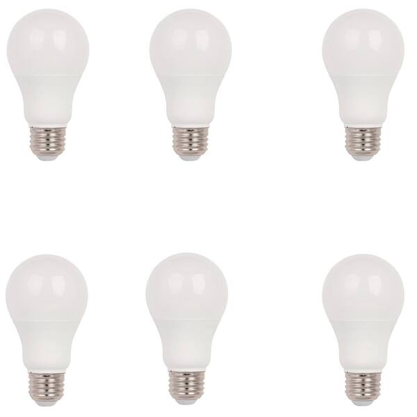 Westinghouse 60W Equivalent Omni A19 Dimmable LED Light Bulb, Cool White (6-Pack)