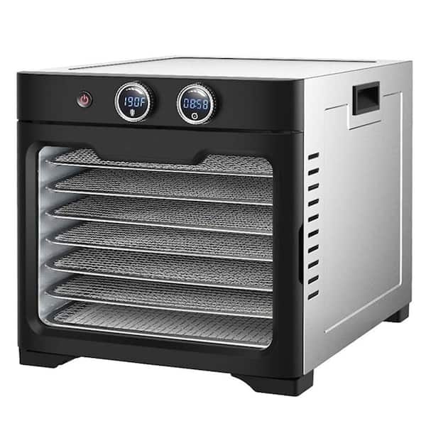 8-Tray Stainless Steel Food Dehydrator with 8. 8sq. ft Drying Space, 24H Timer, 190°F Temp Control for Food, Dog Treats