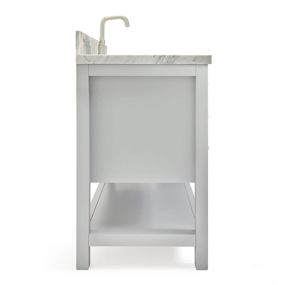 Magnolia Gray 49" Single Bathroom Vanity with Marble Top