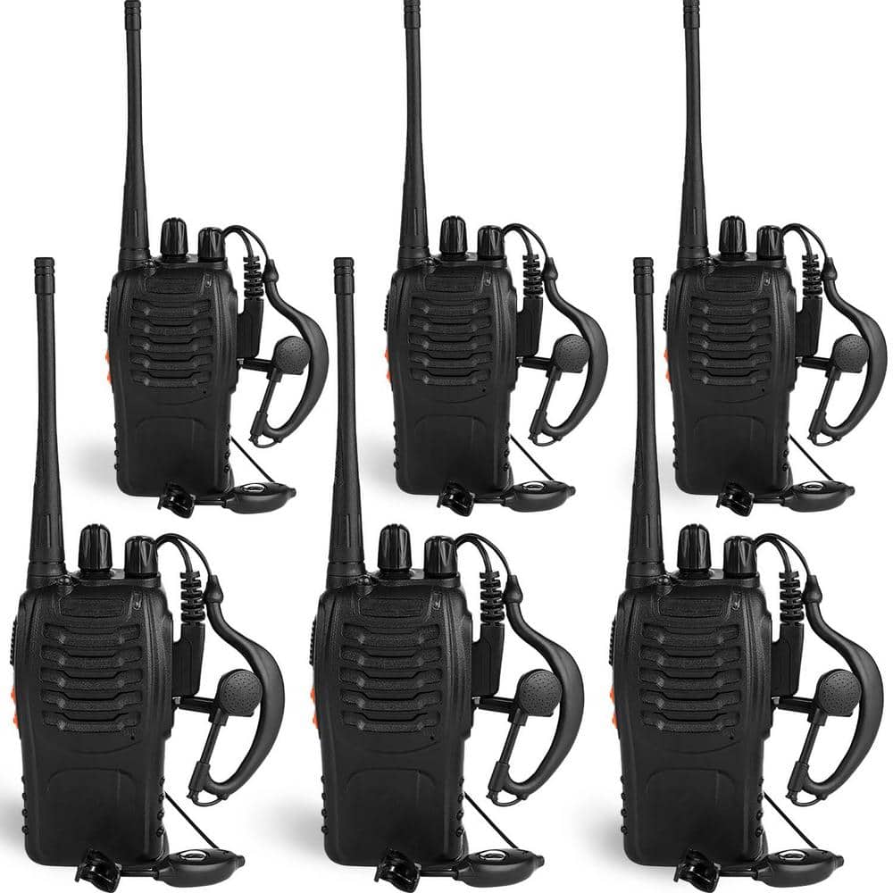 Durable 10 Mile Range Rechargeable Waterproof 2-Way Radio with Charger 6-Pack price history on PriceWatchPro