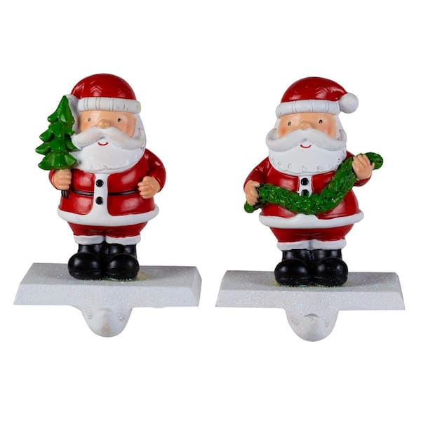 Santa Claus Christmas Stocking Holders-4.75"-Set of 2