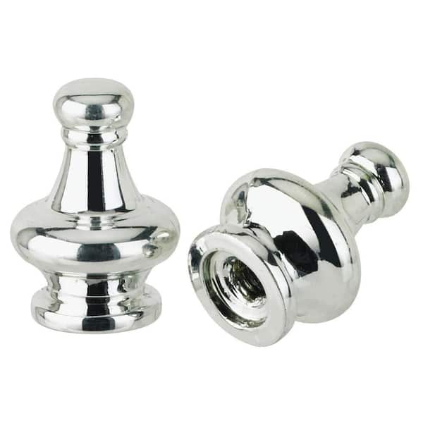 Westinghouse 1-1/4 in. Nickel Finish Lamp Knobs (2-Pack)