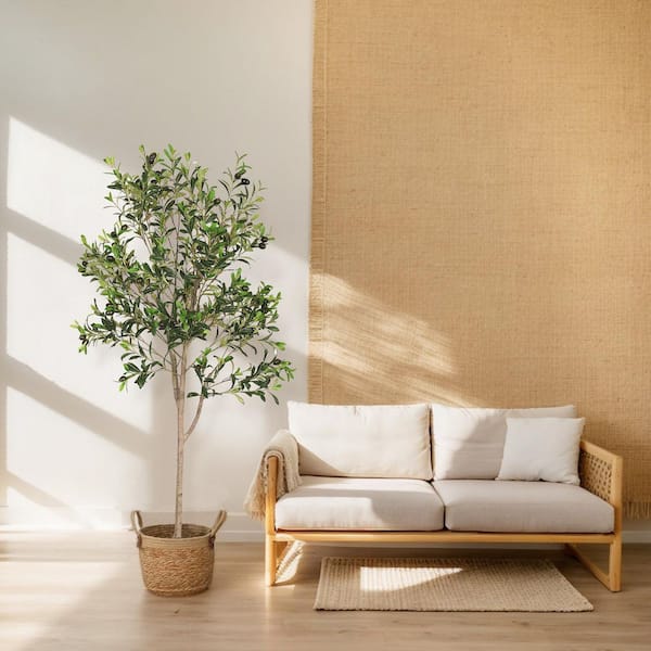 59 in. Artificial Olive Tree-Removable Faux Greenery with Realistic Leaves for Home & Office Decor