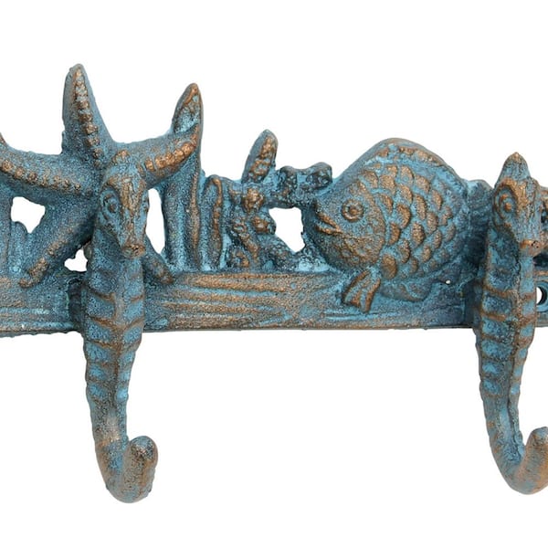 Stonebriar Collection Cast Iron Seahorse Wall Hook