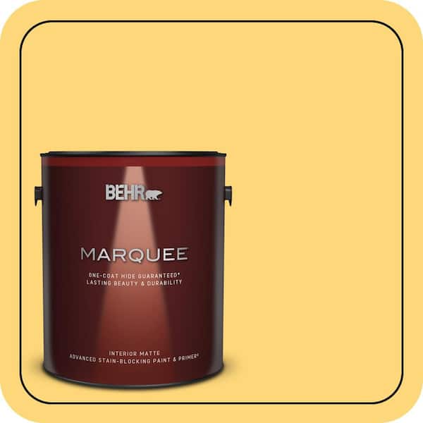 BEHR MARQUEE 1 gal. Home Decorators Collection #HDC-SM16-05 Deviled Egg Matte Interior Paint & Primer
