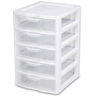 Life Story 3-Drawer White Stackable Shelf Organizer Plastic Storage Drawers  DRW3-A4-WTCL - The Home Depot