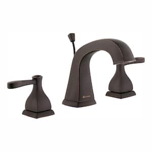 Milner 8 in. Widespread Double-Handle Bathroom Faucet in Bronze