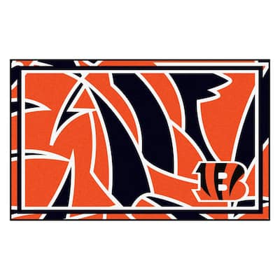 FANMATS Orange 3 ft. x 5 ft. Cincinnati Bengals Vintage Area Rug 32577 -  The Home Depot