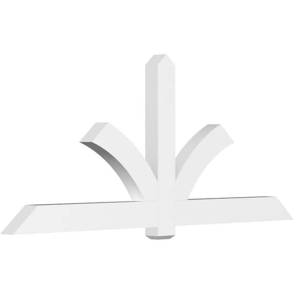 Ekena Millwork Redmond 96 in. W x 40 in. H x 4 in. D Signature Polyurethane Bracket