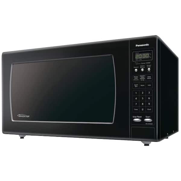Panasonic 2.2 cu. ft. 1250 Watt Countertop Microwave in Black with Sensor Cooking and Inverter Technology