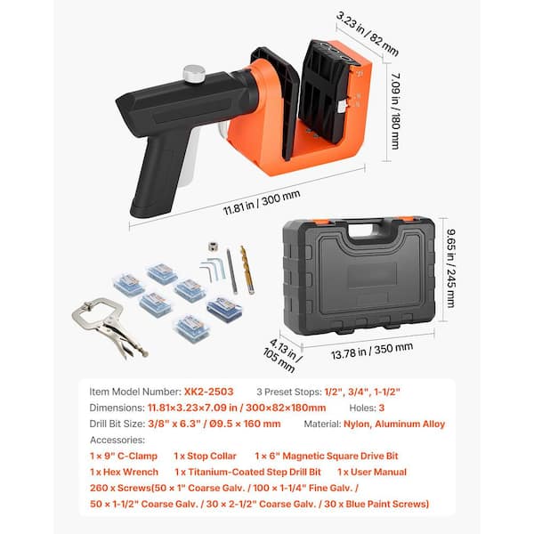 SKYSHALO Size 1/2 in. to 1-1/2 in. Nylon, Aluminum Alloy Pocket