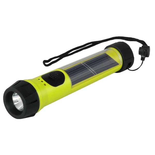 Hybrid Light Solar Flashlight - Hi-Vis Yellow