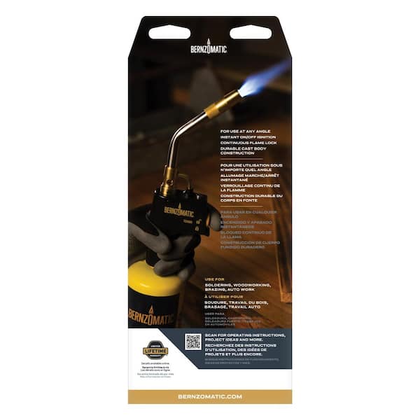 Bernzomatic - DuraCast 4000 Torch with Instant Start/Stop Ignition Compatible with MAP-Pro and Propane Gas