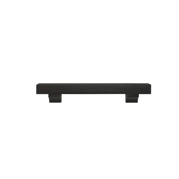 Pearl Mantels 6 ft. Dark Roast Distressed Cap-Shelf Mantel