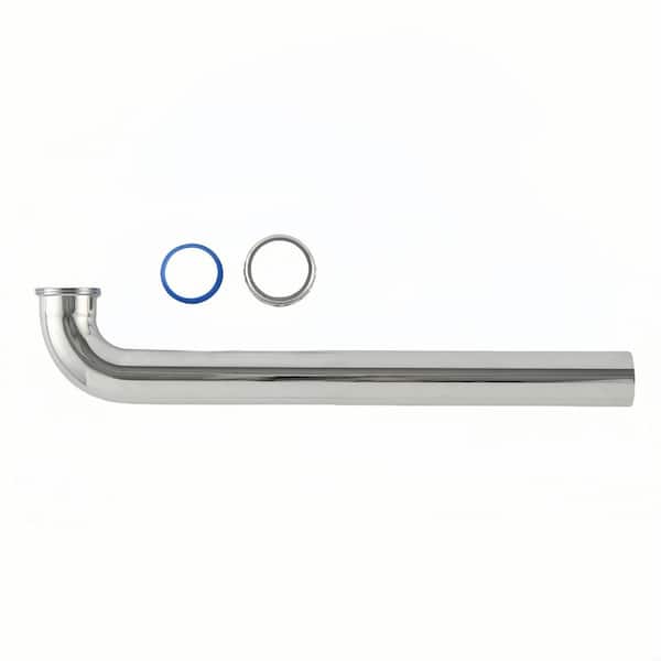 1-1/2in. x 15in. Chrome-Plated Brass Slip-Joint Sink Drain Outlet Waste Arm