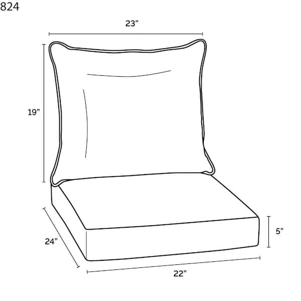 arden selections clark outdoor deep seat set