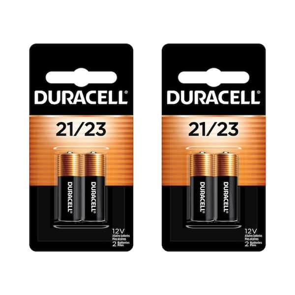 Duracell 21/23 12V Alkaline Batteries, 2-count Battery Mix Pack (4 ...