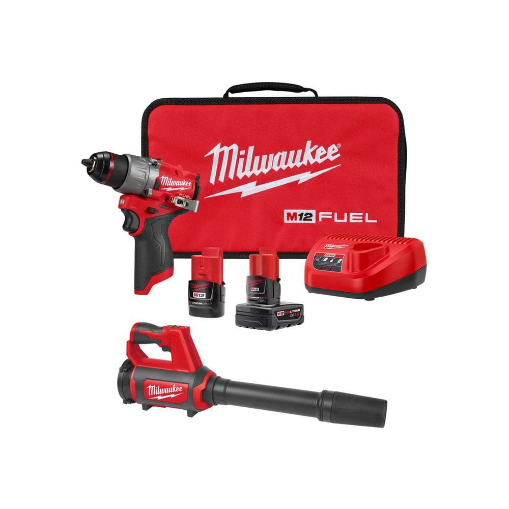 M12 FUEL 12V Lithium-Ion Brushless Cordless 1/2 in. Drill Driver Kit with 4. 0Ah and 2. 0Ah Battery, Case, & Spot Blower price history on PriceWatchPro